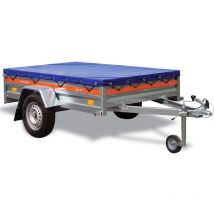 Remorque simple essieu 236 x 125 cm ECO2312 Bâche plate - Tema