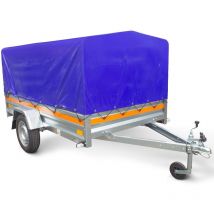 Remorque simple essieu 236 x 125 cm ECO2312 Basculante + bâche haute - Tema