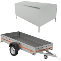 Remorque Tema simple essieu 264x126 cm eco 2612 bâche haute