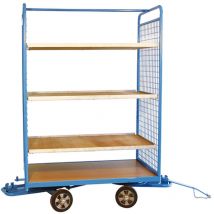 Matisère - Remorque industrielle avec dossiers grillagés (sans étagères) - Charge max 500kg - 870004406