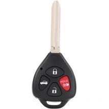 Remote d'entrée sans clé, coque de shell FOB clé, FOB, clé 4 boutons, pour la voiture
