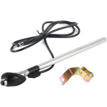 Remplacement de l'antenne de voiture, antenne aérienne de remplacement noir + argent, radio, radio