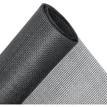 Shmshng - Haustiersicherer Fenstergitter-Ersatz, unsichtbares Fiberglas-Fliegengitterfenster - Schwarz - 1,5 x 3 Meter - RWMoustissier de fenêtre