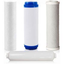 Rosmmel - Pack 4 Filtres à Eau pour Osmose Inverse Universelle 5 étages