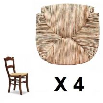 Okaffarefatto - Remplacement pour chaise modèle c 2000 en paille de riz x 4