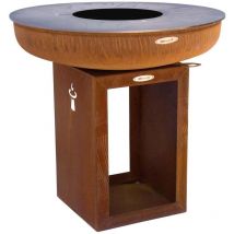 Barbecue brasero en acier Carus Diamètre 82 cm Hauteur 80 cm