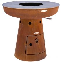 Remundi - Barbecue brasero en acier Nero Hauteur 79 cm Diamètre 82 cm