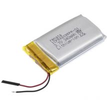 Renata - ICP582035PR-01 Pile rechargeable spéciale prismatique avec câble LiPo 3.7 v 340 mAh