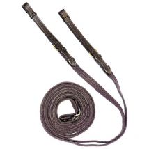 Taglia unica, Marron: Rênes de retour en coton et cuir