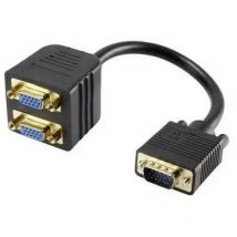 Renkforce - 1388806 Cable divisor vga [1x vga macho - 2x vga hembra] 0,20 m