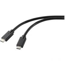 Renkforce - Câble de charge usb usb 2.0 usb-c mâle, usb-c mâle 2.00 m noir gaine tpe RF-5251922