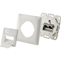 Renkforce - Prise réseau encastré insert cat 6a 2 ports blanc Q038872