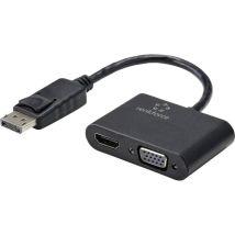 Renkforce - RF-4505752 DisplayPort / hdmi / vga Adaptateur [1x DisplayPort mâle - 1x hdmi femelle, vga femelle] noir 15.0