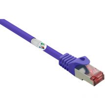 Renkforce Rf-4724916 Rj45 Netzwerkkabel, Patchkabel Cat 6 S/ftp 0.50 M Violett Mit Rastnasenschutz,