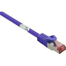 RF-4724918 RJ45 Câble réseau, câble patch cat 6 s/ftp 1.00 m violet avec cliquet d'encastrement, contacts dorés, ignifuge 1 pc(s) Y851302 - Renkforce