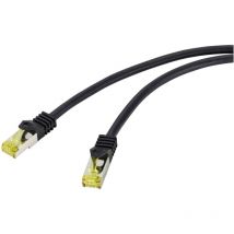 RF-4995164 RJ45 Câble réseau, câble patch cat 6a (câble brut cat 7) s/ftp 5.00 m noir gaine tpe, flexible, ig - Renkforce