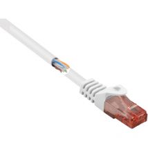 Renkforce - RF-5043890 RJ45 Netzwerkkabel, Patchkabel cat 6 u/utp 0.25 m Weiß mit Rastnasenschutz, Hal