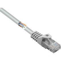 RF-5043982 RJ45 Câble réseau, câble patch cat 5e u/utp 2.00 m gris avec cliquet d'encastrement 1 pc(s) S590092 - Renkforce