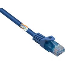 Renkforce - RF-5044022 RJ45 Câble réseau, câble patch cat 5e u/utp 2.00 m bleu avec cliquet d'encastrement, sans halogène 1 pc(s) S557992