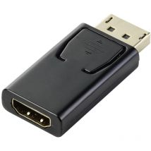 Renkforce - RF-5506962 DisplayPort / hdmi Adaptateur [1x DisplayPort mâle - 1x hdmi femelle] noir contacts dorés