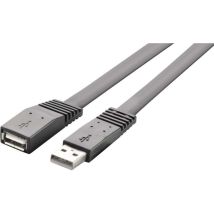 Renkforce - Cavo usb usb 2.0 Spina usb-a, Presa usb-a 2.00 m Nero altamente flessibile RF-4096134