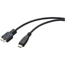 Renkforce - usb 3.0 Câble adaptateur [1x usb-c mâle - 1x usb 3.0 mâle Micro b] 0.50 m RF-5720384 rond C879052