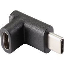 Renkforce - usb 3.1 (Gen 2) Adaptateur [1x usb-c mâle - 1x usb-c femelle] coudé à 90 ° vers le haut