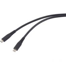 Renkforce - usb-c Kabel USB4 usb-c 1.00 m Schwarz TPE-Mantel RF-6662040