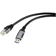 Usb, Netzwerk Adapterkabel [1x usb 3.2 Gen 1 Stecker a (usb 3.0) - 1x RJ45-Stecker] 5.00 - Renkforce