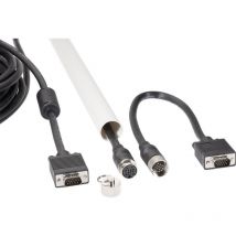 Renkforce - Câble de raccordement vga Fiche mâle vga 15 pôles, Fiche mâle vga 15 pôles 10.00 m noir RF-4537804 pour monta