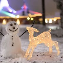 Renna 3D cachorro 48x13x40 cm led