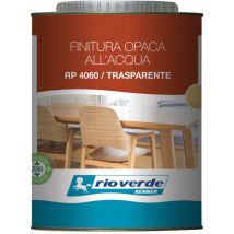 Rio Verde - Rioverde rp 4060 / trasparente finitura opaca all'acqua 750 ml per legno resa 10 mq/l per applicazione a pennello o spruzzo