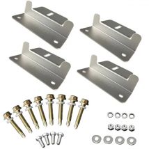 Renogy - 2 Sets Solar Mounting Brackets, z Brackets for Solar Panels Suitable for RVs, Trailers, Boats, Yachts, Wall and Other Off Gird Roof