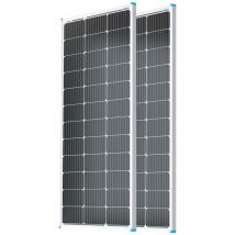 2 Stück 100W 12V Monokristallin Solarmodul – Für Wohnmobil und Balkonkraftwerk - Renogy