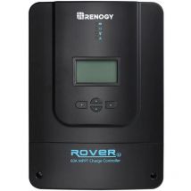 Renogy - Charge Controller-Rover 60A mppt 12V/24V/36V/48V Auto-Detect lcd Display 99.9% Efficiency for Gel/Flooded/Lithium Batteries Dual-Peak