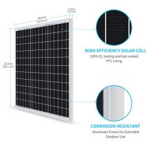 Renogy Sonderangebot Solarmodul 50W 12V Monokristallin Solarpanel