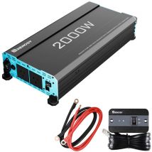 2000W/4000W Reiner Sinus Wechselrichter 12V auf 230V mit Vorrangschaltung und 2 EU-Steckdosen – Für Zuhause & Camping - Renogy