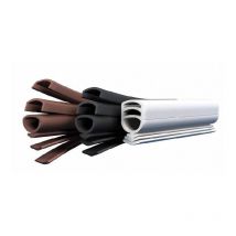 Rotolo da 25 m di guarnizione universale in pvc pelabile elton nero - 6111193