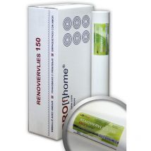 E-delux - Profhome Renoviervlies 150 g Malervlies Vlies glatte überstreichbare Vliestapete weiß 112,50 qm 1 Kart. 6 Rollen