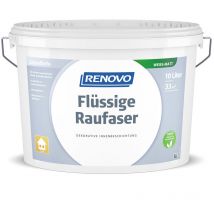 Flüssige Raufaser matt 10,0 Ltr. weiss Dekorative Innenbeschichtung - Renovo