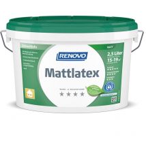 Renovo Wand- und Deckenfarbe Mattlatex weiß 2,5 Ltr.