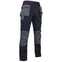 Lebeurre - Pantalon de travail multipoches tissu Canvas Noir - 1378 minerai - lma - taille 48
