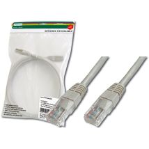 Câble De Brassage Cat 5e U-utp Cu Pvc Awg 26/7 Longueur 2 M De Couleur Grise