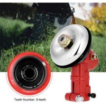 Ouylaf - Renvoi d'angle pour débroussailleuse et multifonction 4 en 1,Lawn Mower Gear Head, Aluminum Alloy and Steel 9 Teeth Brush Cutter Trimmer