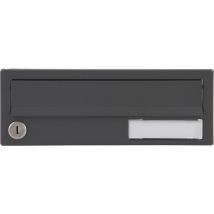 Ersatztüre für Hausbrieffachanlage 300 x 110 mm, basaltgrau RAL7012 - Renz