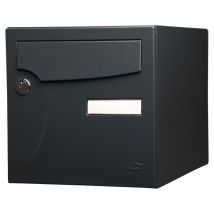 Renz Standard 2-türiger Außenbriefkasten In Stahl Anthrazit Matt Renz