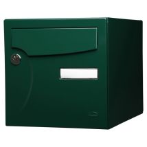 Renz Standard 2-türiger Außenbriefkasten, Stahl Grün Glänzend Renz