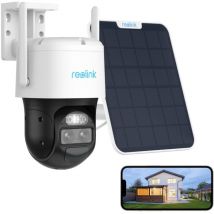 Reolink - 2k 4mp Intelligente 2,4/5ghz Wlan Batteriekamera Mit Auto-zoom Und Tracking, Weitwinkelobjektiv & Teleobjektiv, Dual-tracking & Ansicht, + 
