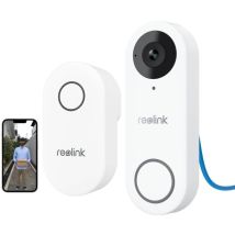 2K+ 5MP Video kabelgebundene PoE Video-Türklingel mit Chime, Personenerkennung, Funktioniert mit NVRs - Reolink