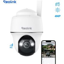 Caméra de Surveillance 4G sur Batterie 2K 4MP hd, Pan & Tilt, Smart Détection,Zoom numérique 16x, Vision nocturne, Go pt Plus - Reolink